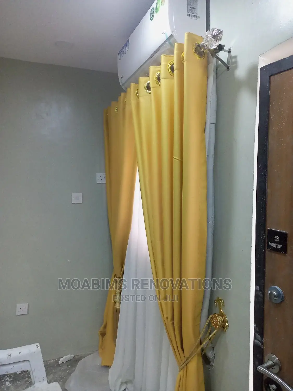 Yellow Italian Curtain Fabric
