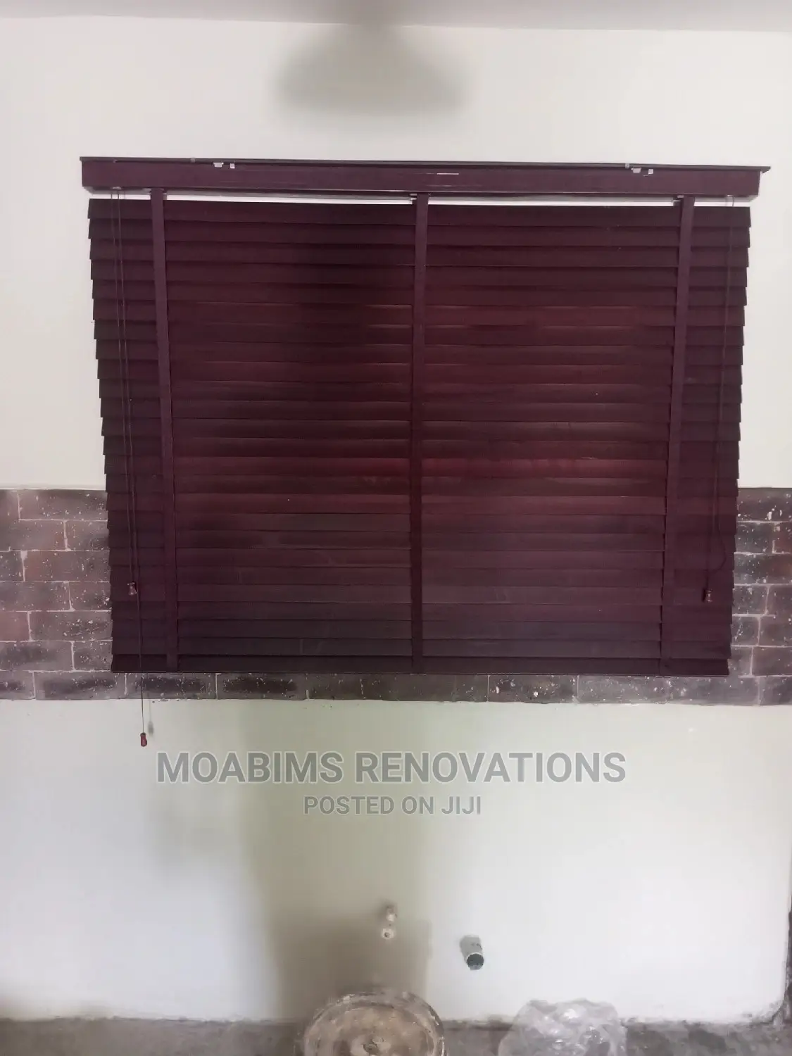 Wooden Blind (Mahogany) Per Square Meter #38,500