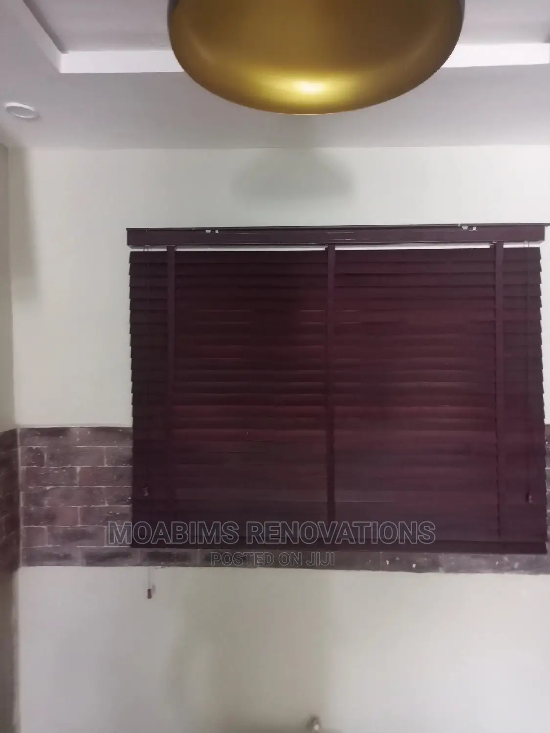 Wooden Blind (Mahogany) Per Square Meter #38,500