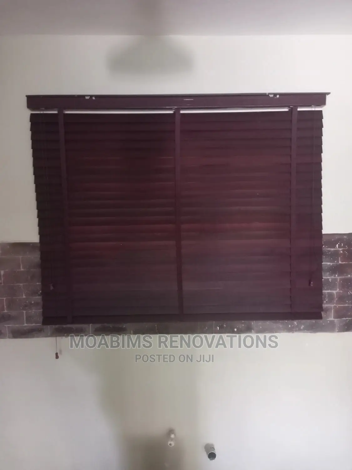 Wooden Blind (Mahogany) Per Square Meter #38,500