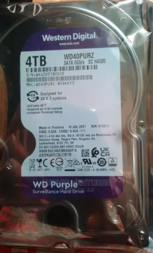 WD 4tb Purple HDD Surveillance