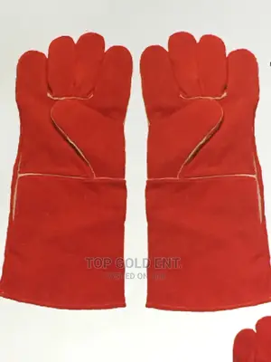 Red Leather Hand Glove.