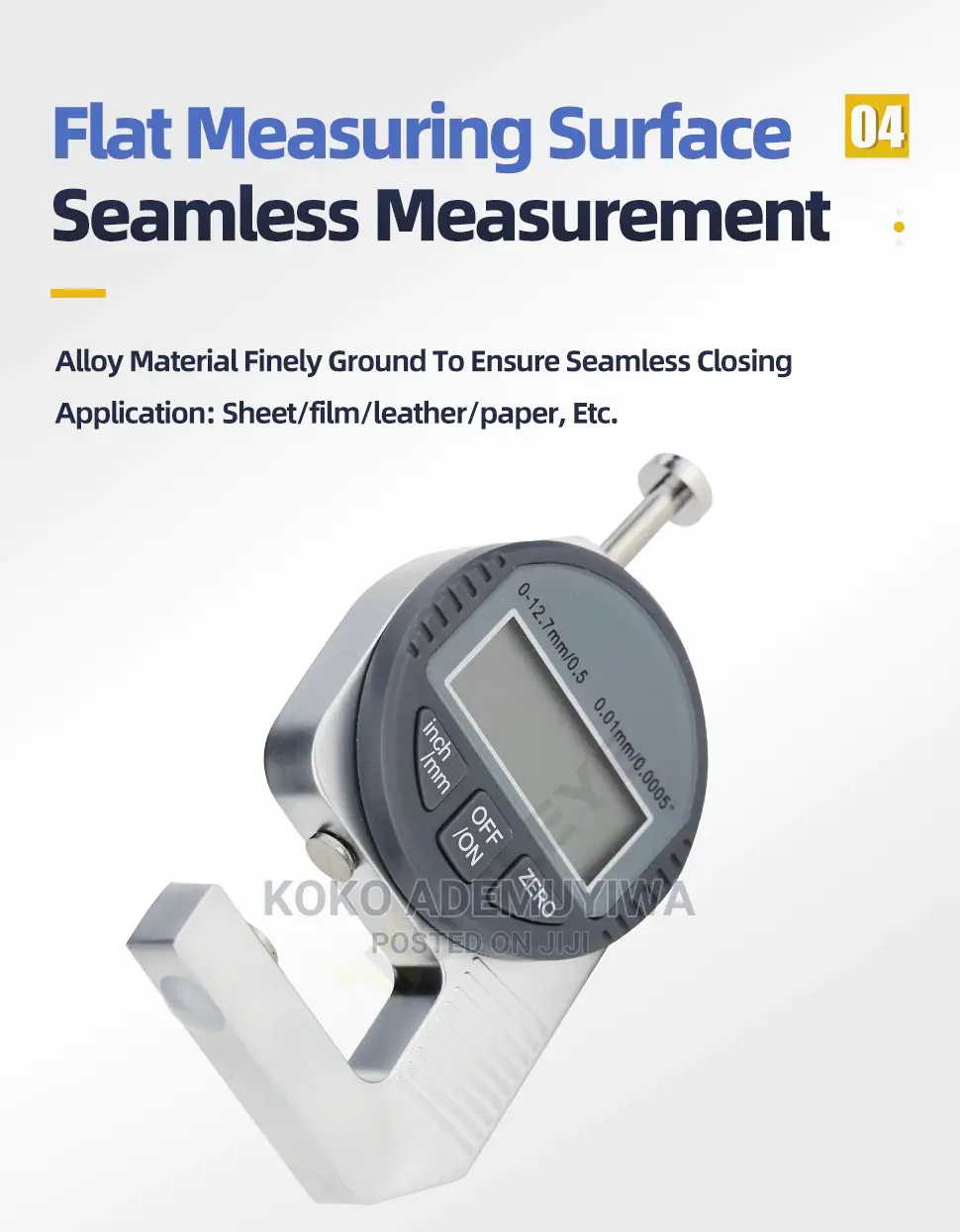 Electronic Digital (LCD) Thickness Gauge Micrometer 0.01mm