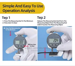 Electronic Digital (LCD) Thickness Gauge Micrometer 0.01mm