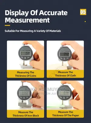 Electronic Digital (LCD) Thickness Gauge Micrometer 0.01mm