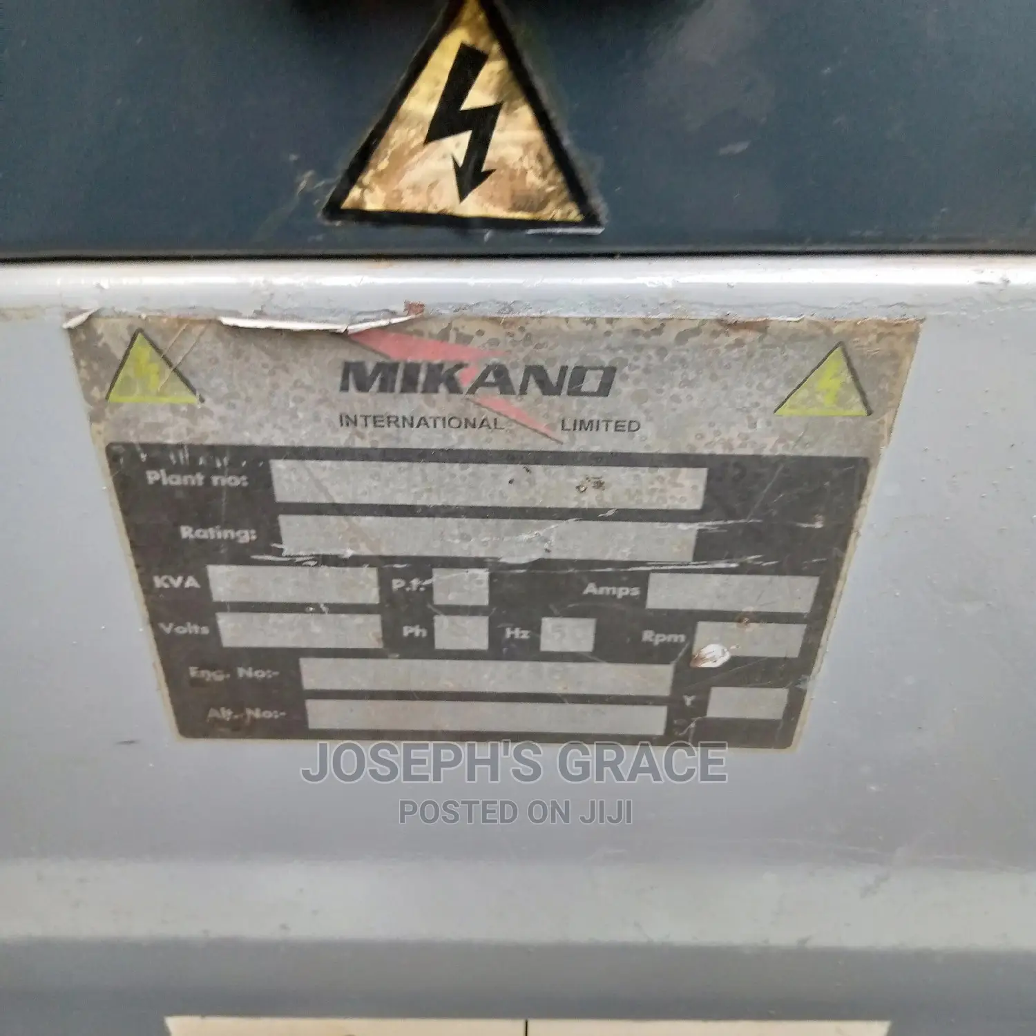 27kva Mikano Perkins Generator.