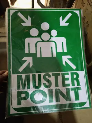 Muster Point Safety Sign