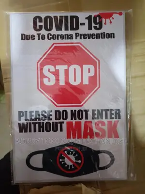 Covid-19 Mask Wearing Safety Sign