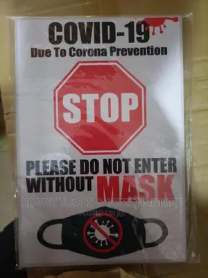 Covid-19 Mask Wearing Safety Sign