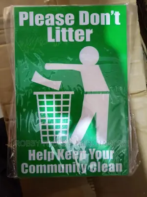 Don't Litter Safety Sign