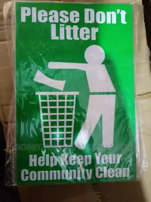 Don't Litter Safety Sign