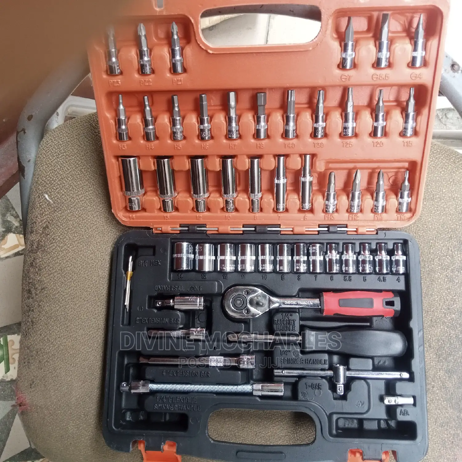53pcs 1⁄4"Drive Socket Set