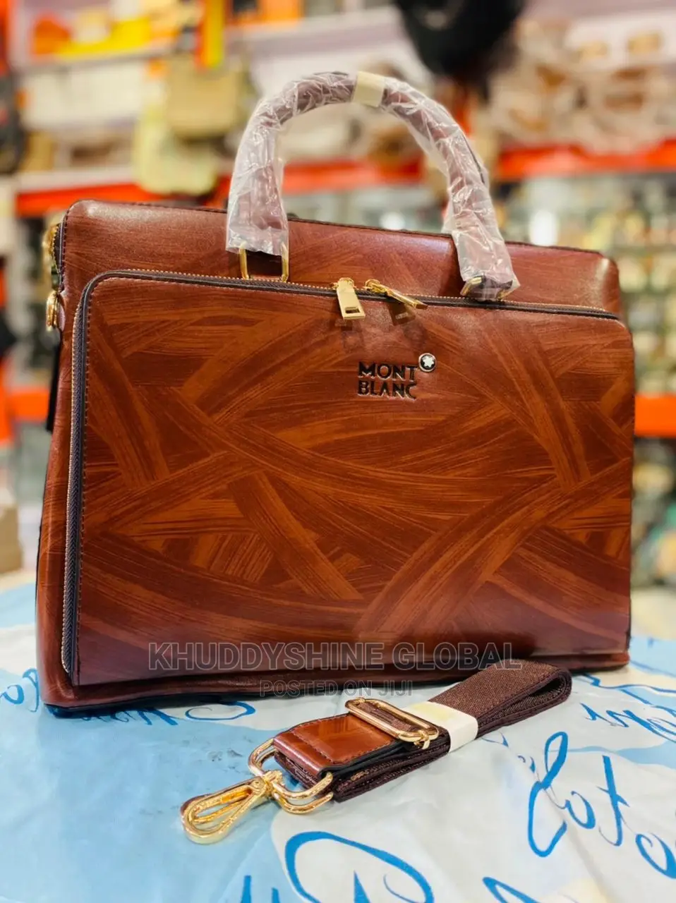 Luxury Mb Pattern Leather Bag For Men