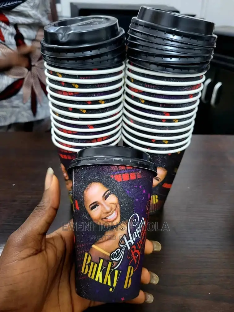 Customized Party Disposable Cups in Mushin Printing Services, Eventions By Ola Jiji.ng