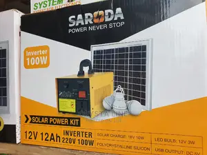 100w Solar Generator With Three Bulbs