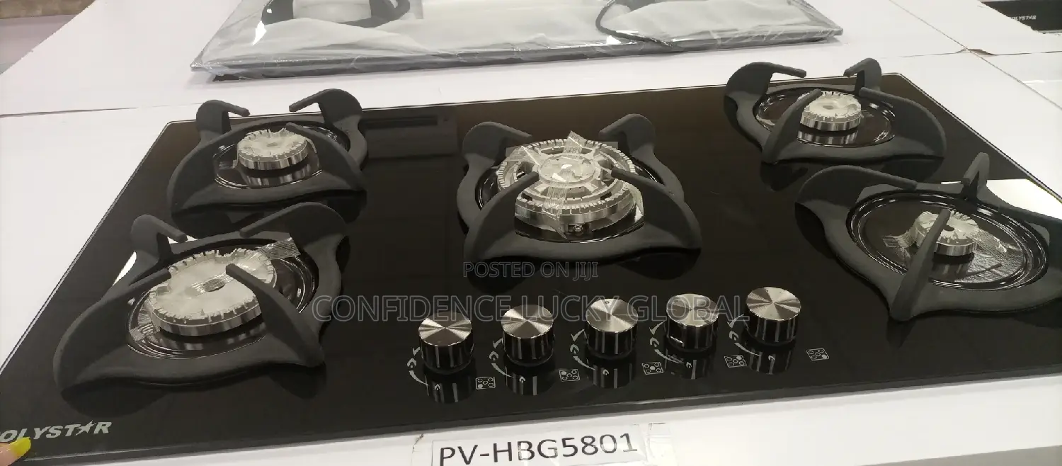 Quality Polystar 5 Burner Gas Hob