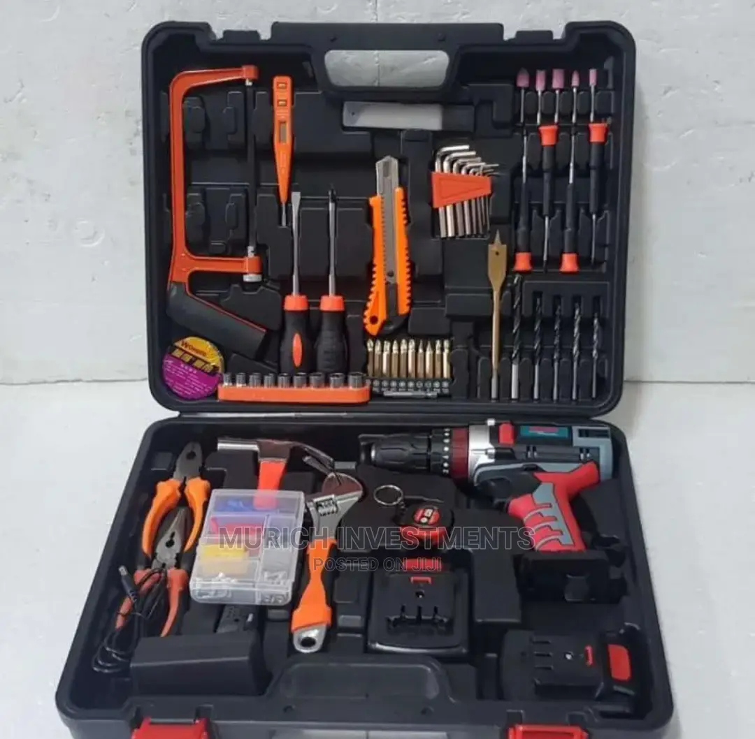 Tool Boxes With 21v With 13mm Lithium Cordless Drill Machine
