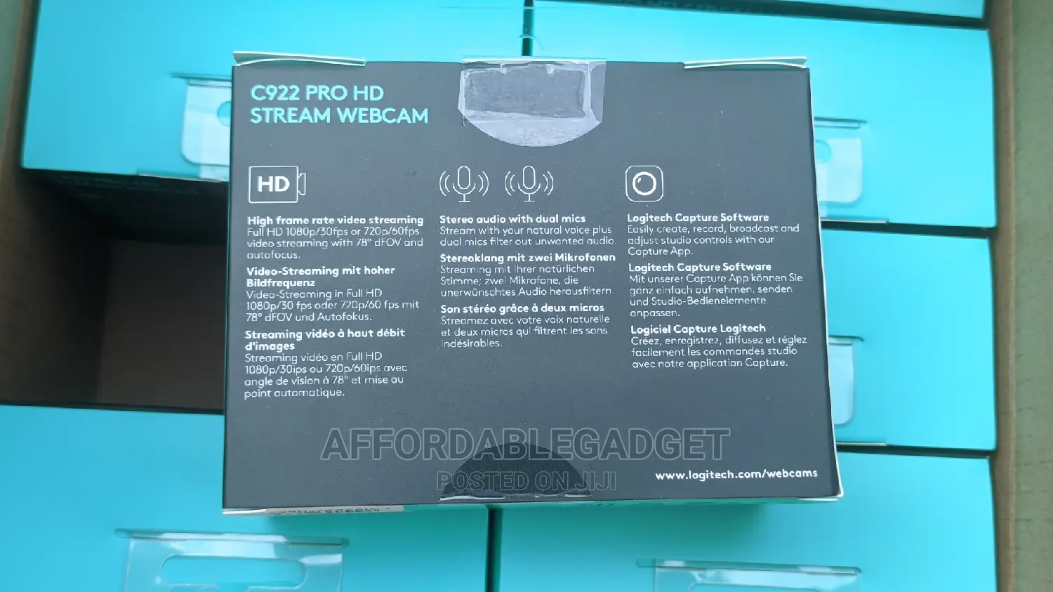 Logitech C922 Full Hd Webcam With Tripod Stand