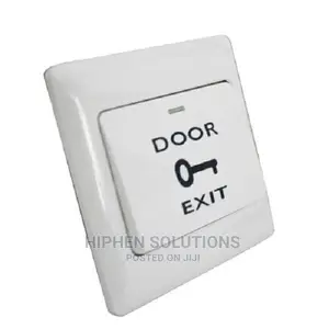 Photo - White Door Exit Push Button Switches