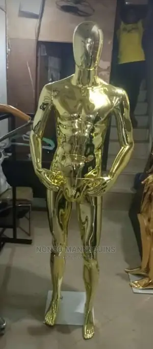 Full Gold Chrome Sf1 Display Male MANNEQUIN