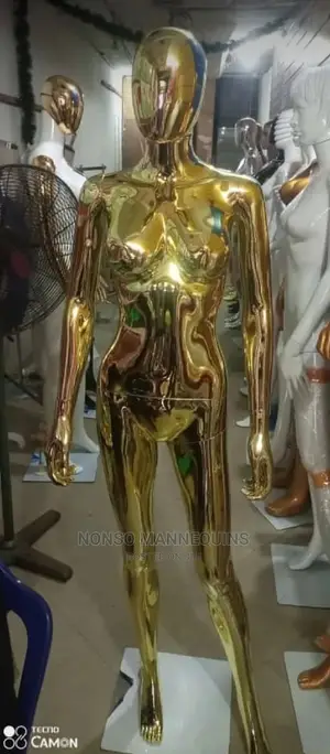 Full Female Chrome Gold Size 8 Body Mannequins