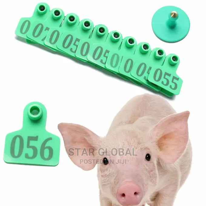 100PCS Numbered 001-100 Cattle Cow Ear Marker Label Tag