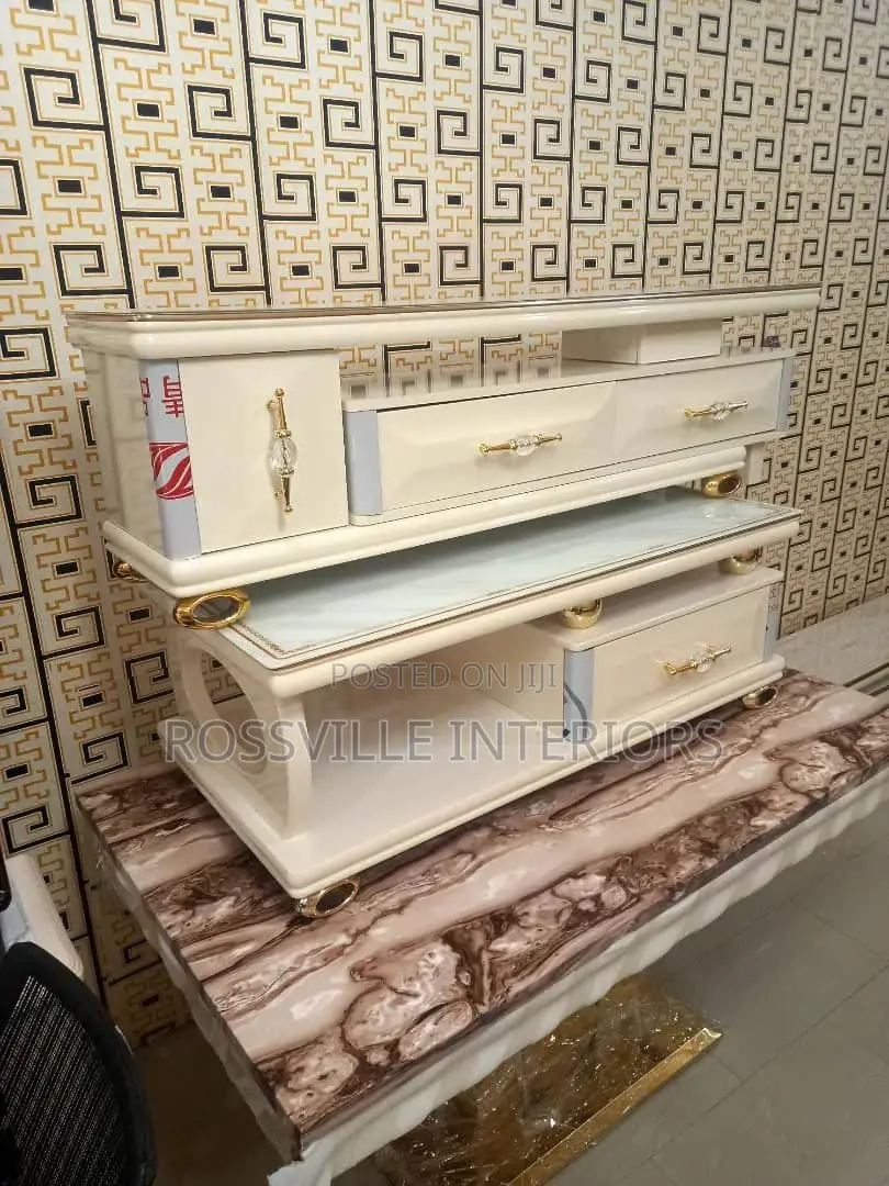 Imported Ceramic Tv Stands Centre Table Set