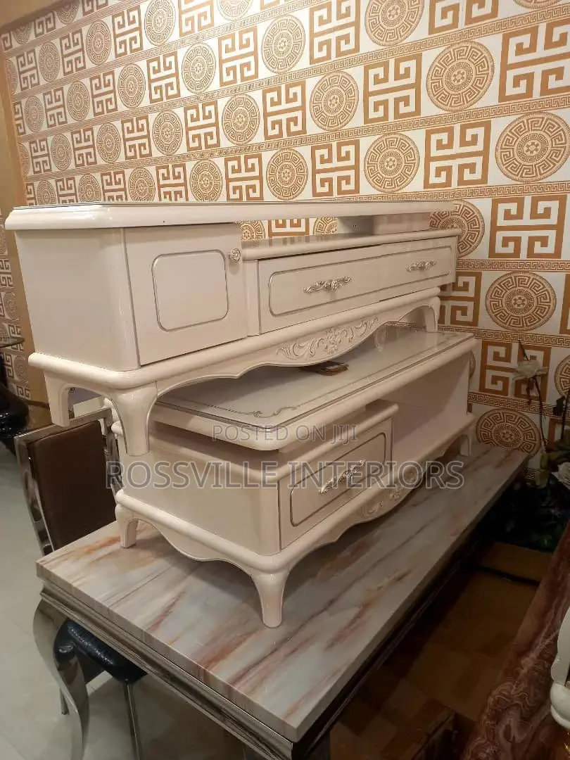 Imported Ceramic Tv Stands Centre Table Set