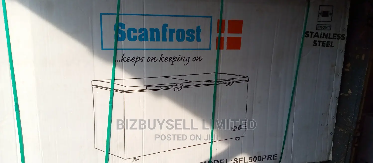 Double Doors Scanfrost Smart Inverter Deep Freezer.