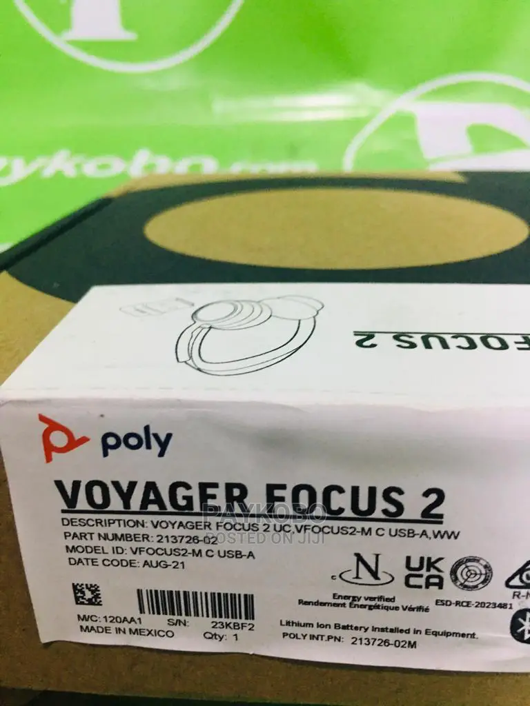 Poly Voyager Focus 2 Uc Usb-a Bluetooth (Stereo) Headset