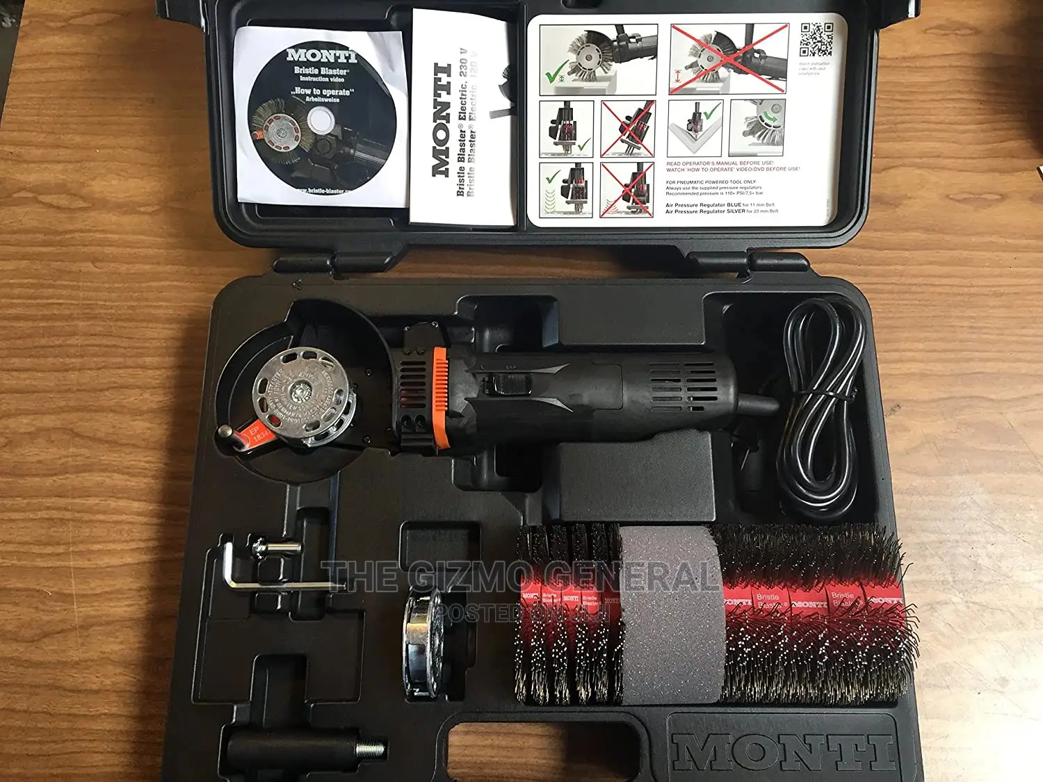 Montipower Pneumatic/Electric Bristle Blaster.