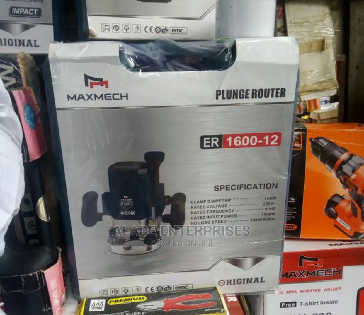 Maxmech Router Machine 12mm With Accessories