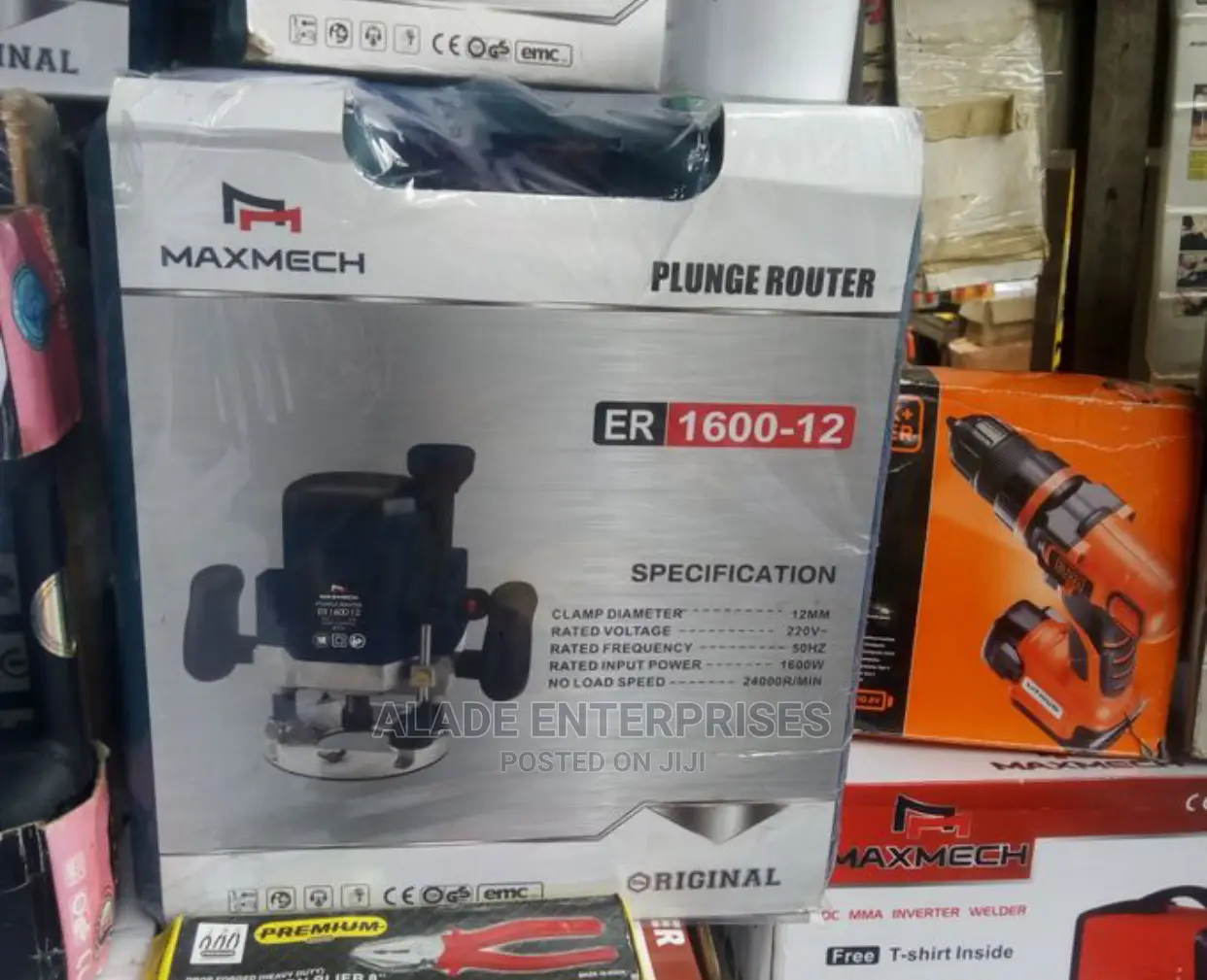 Maxmech Router Machine 12mm With Accessories