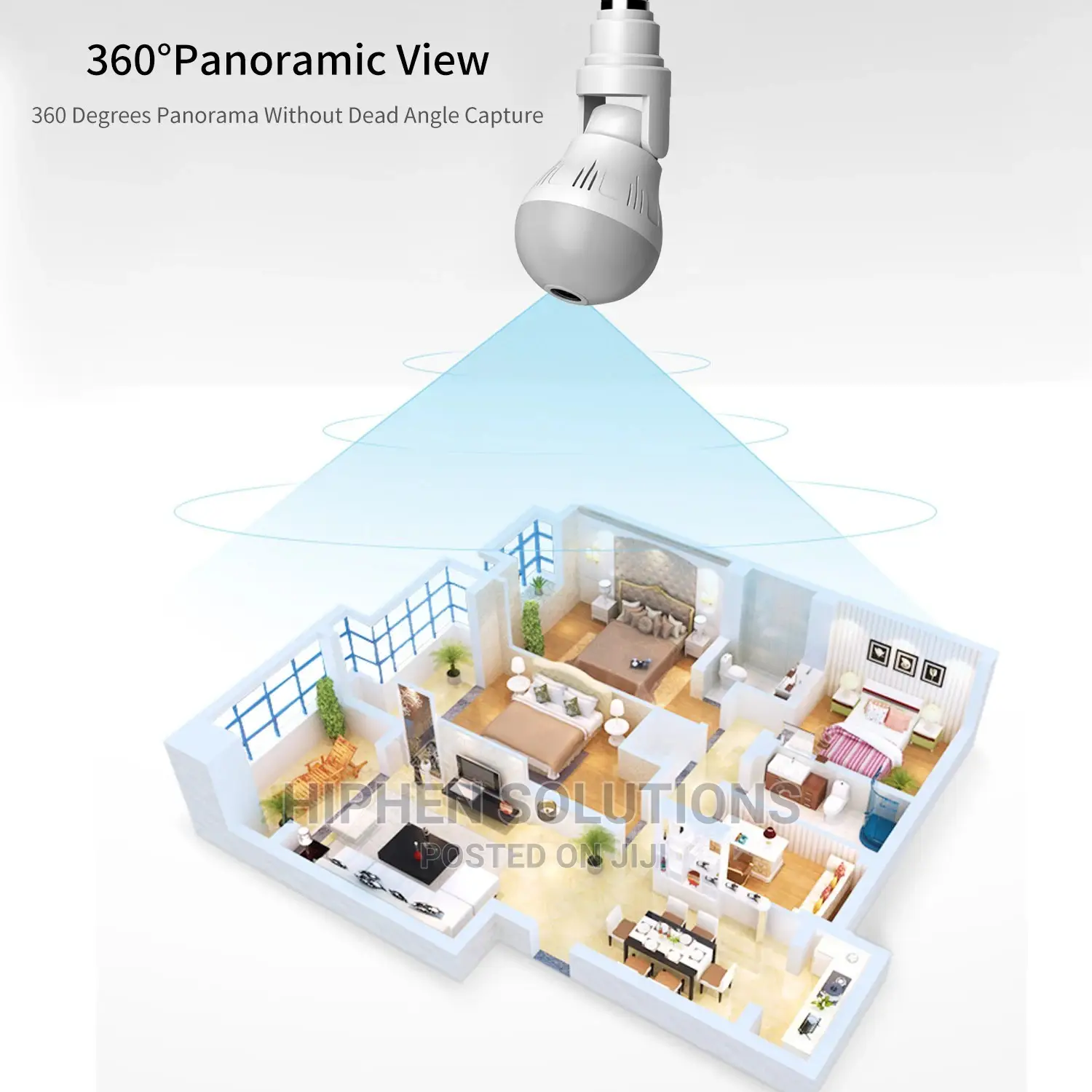 Fisheye Megapixel Bulb CCTV Camera