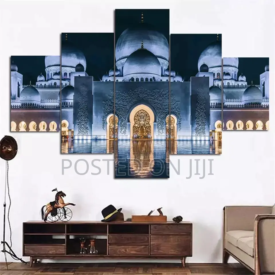 5 Panel Islam Mosque Landscape Pictures