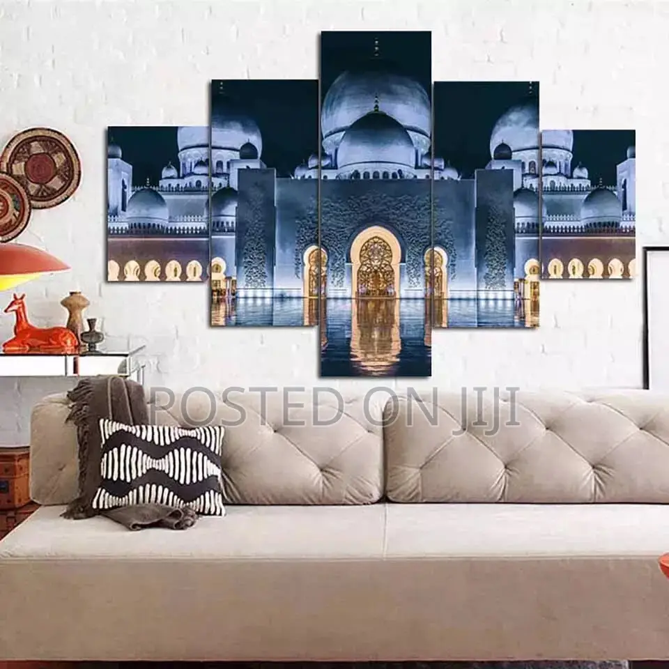 5 Panel Islam Mosque Landscape Pictures