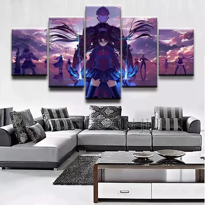 5 Panel Gate Stay Night Pictures Posters