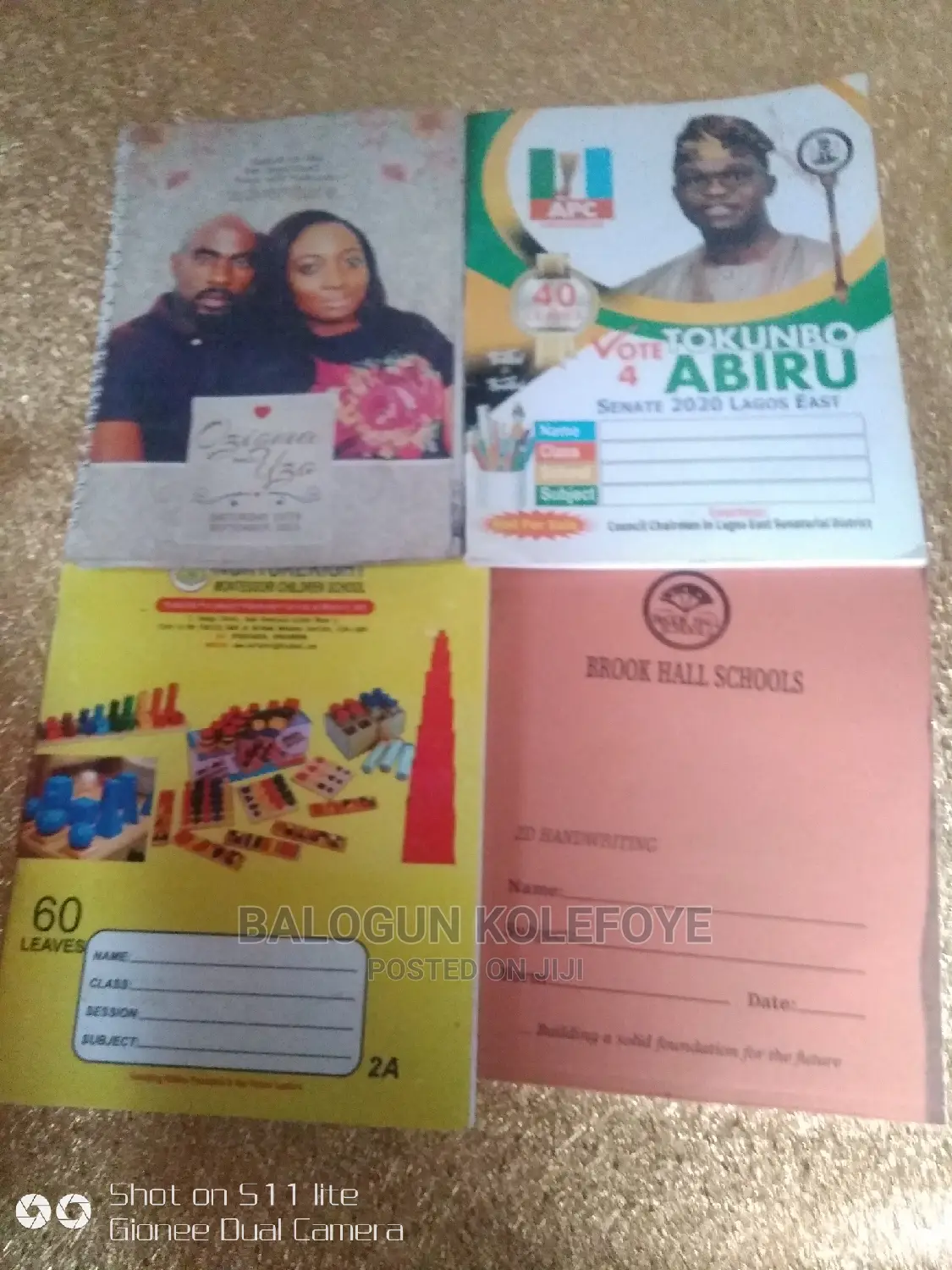 Exercise Books for School or Party Campaign or Candidates .