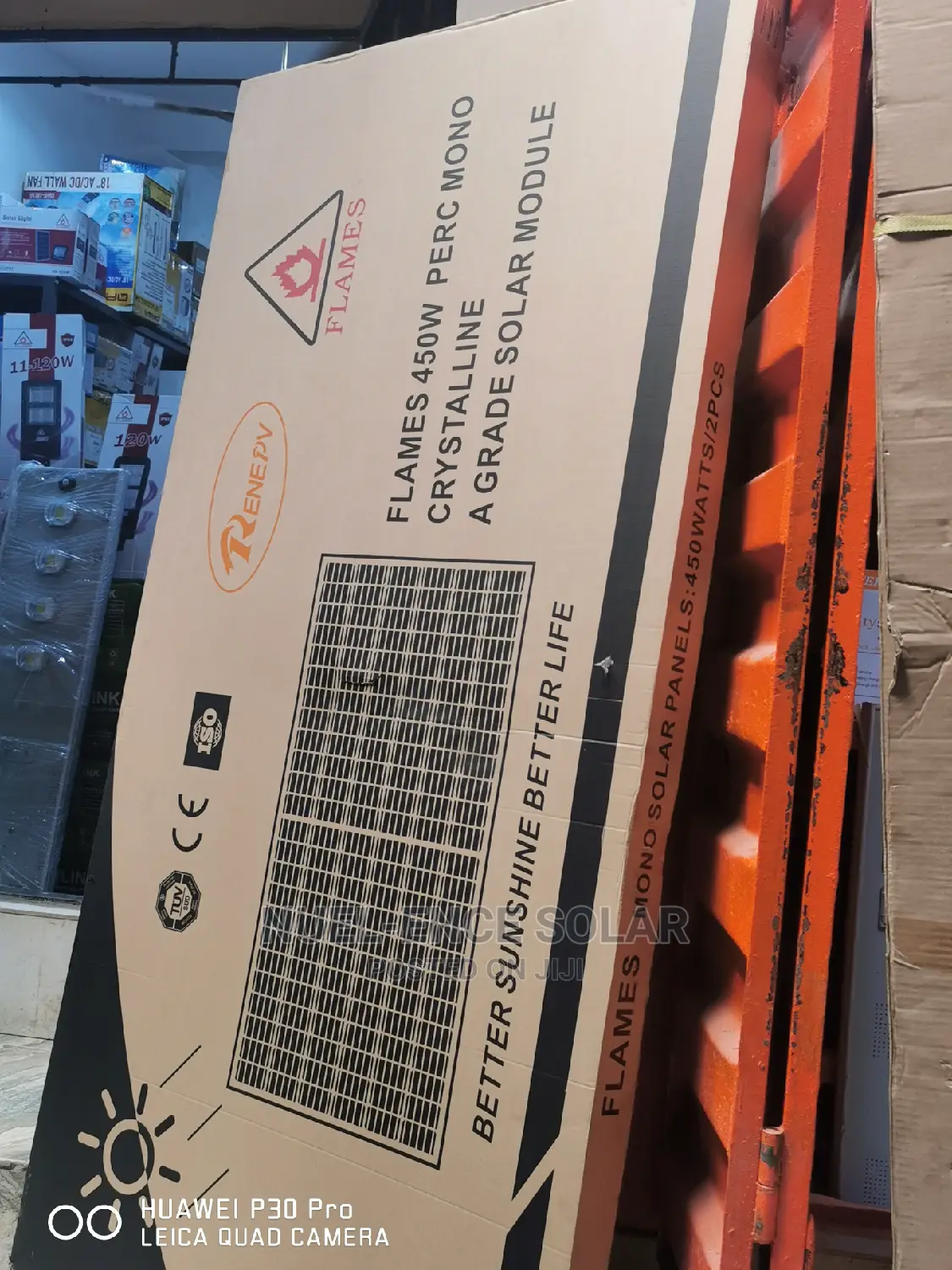 450w Flames PERC Monocrystalline Panels.