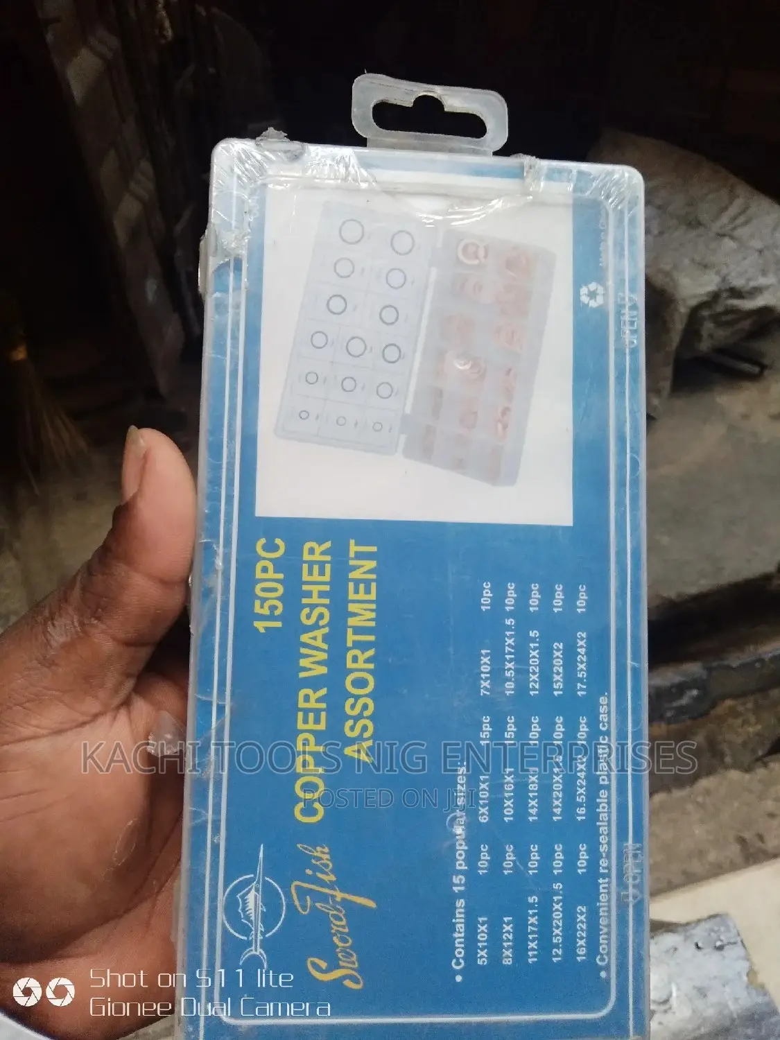 150pes ) Copper Washer Assortment