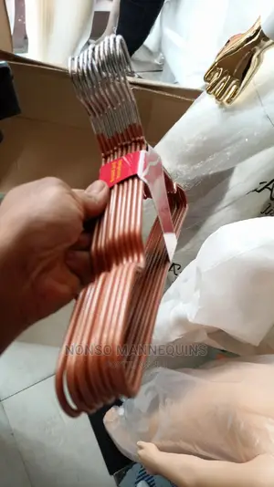 Gold Colour Coated Adult Clothes Hangers