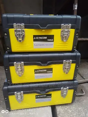 3 Set Iron and Plastic Empty Tools Box 13" 16" 18"