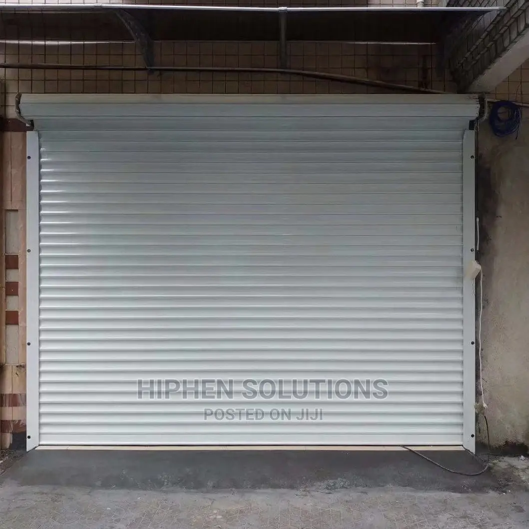 Windproof Aluminum Shutter Door With Motor