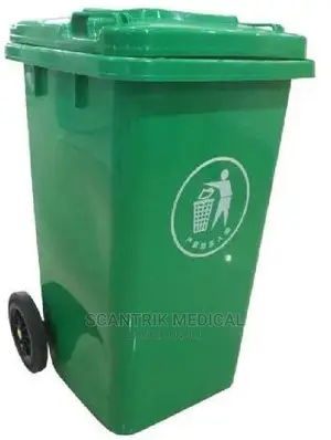 240L Plastic Wheelie Waste Bin With