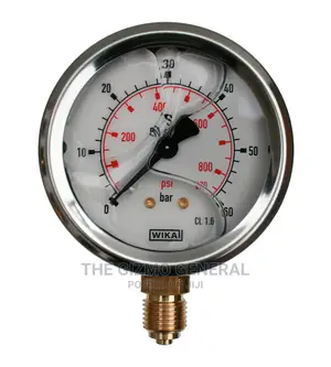 Wika Pressure Gauges – 0-600 Bar 100mm Dia Filled 1/2′′