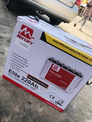Mercury Elite 220A Tubular Battery 12v