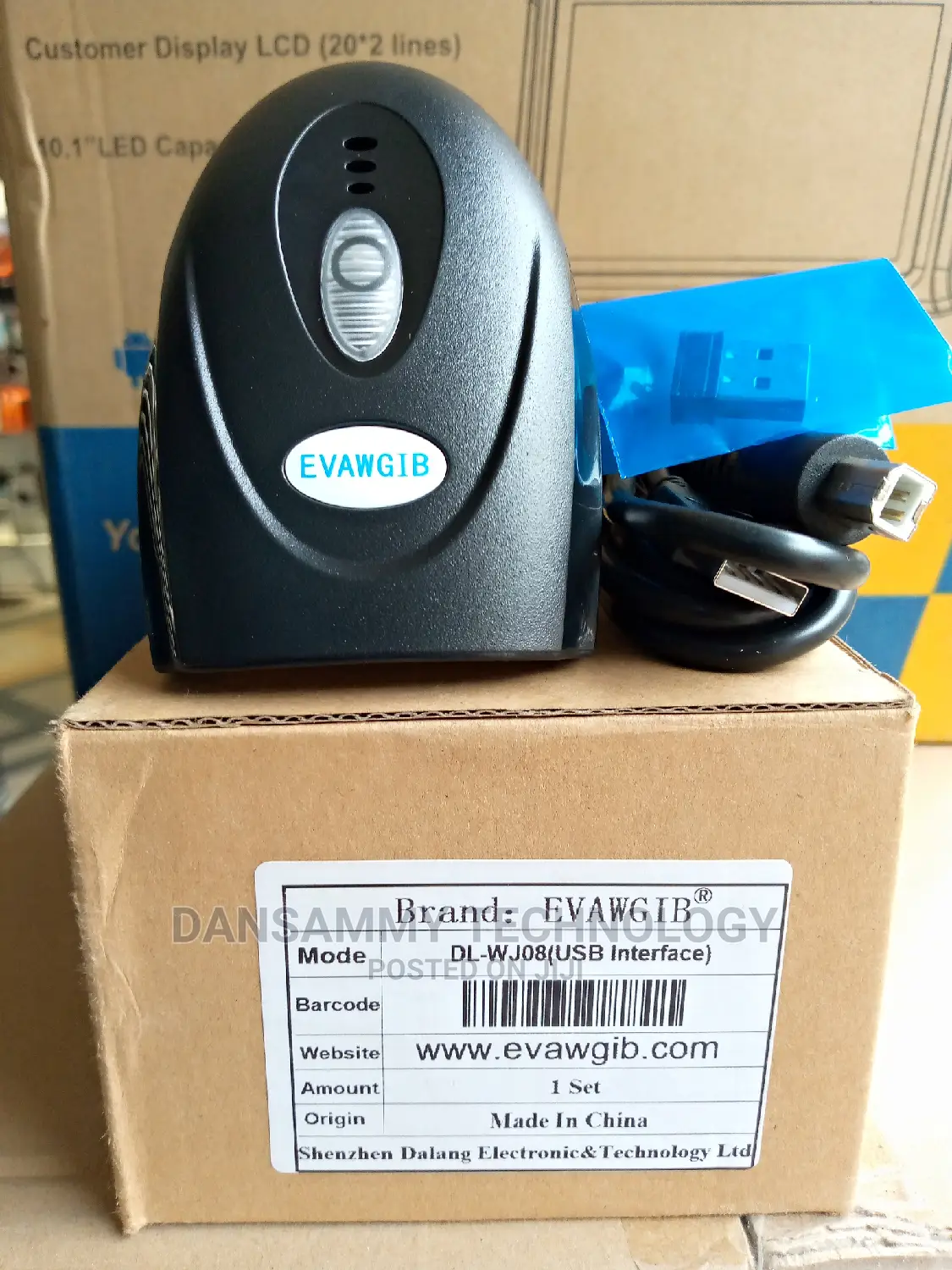 Evawgib Wireless Barcode Scanner