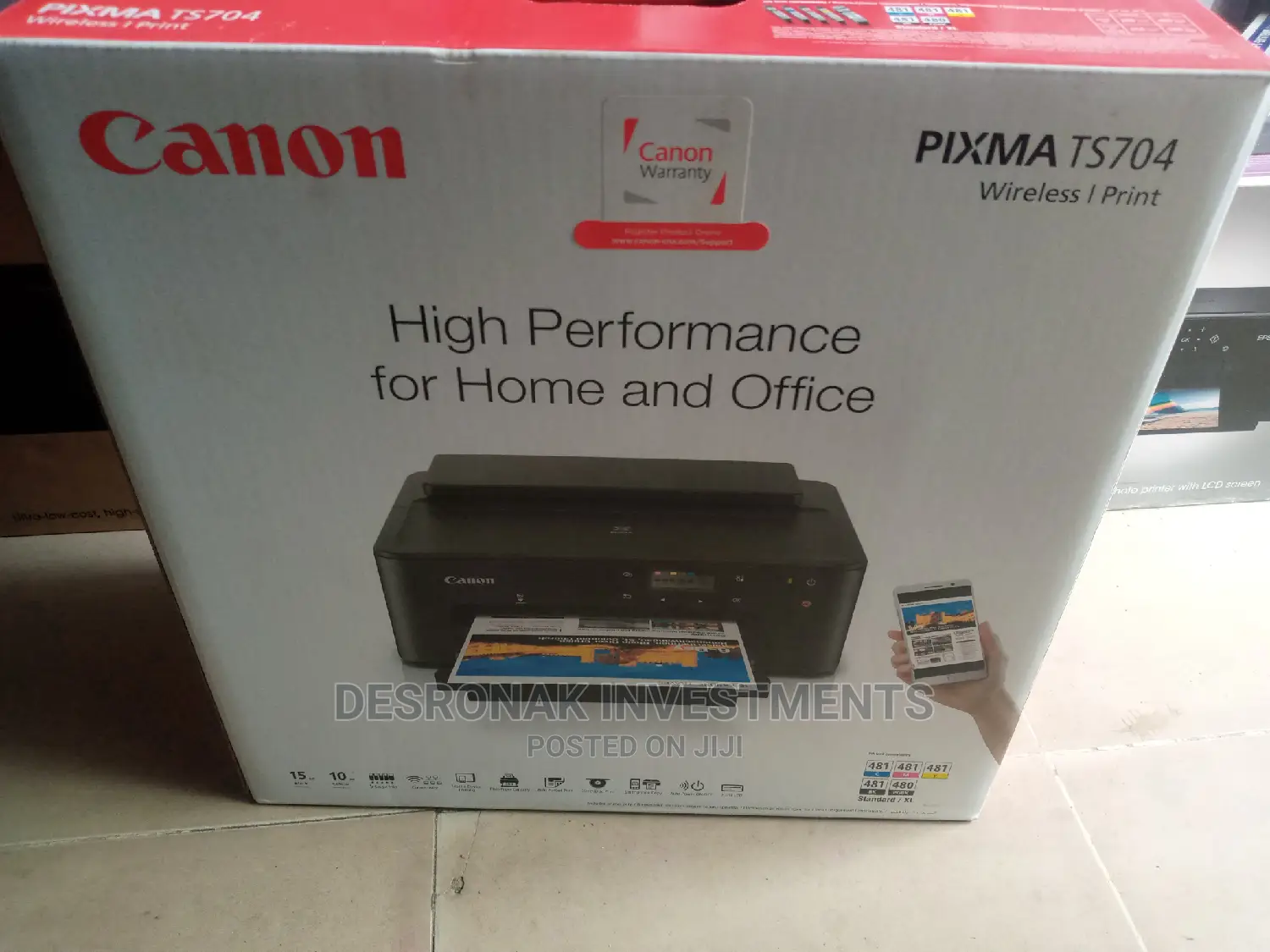 Canon TS704 Id Card Printer