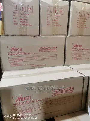 12v 200ah Anerm AGM Deep Cycle Battery German Technology.