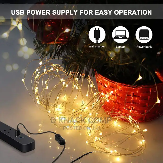 Fairy Tiny Lights120 Leds String Lights Usb Ip65 Waterproof